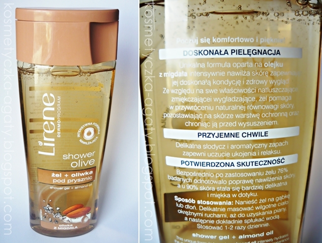 migdałowa uczta pod prysznicem od Lirene – żel  pod prysznic + oliwka z migdała