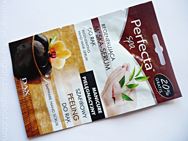 Perfecta Spa – szafirowy peeling & regenerująca maska-serum do rąk + mała prywata