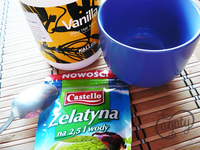 laminowanie włosów żelatyną dopadło i mnie :)