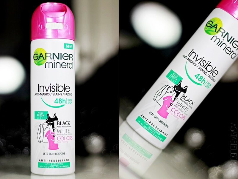 sucho i bez plam? | Garnier Invisible 48h czarny + biały + kolory
