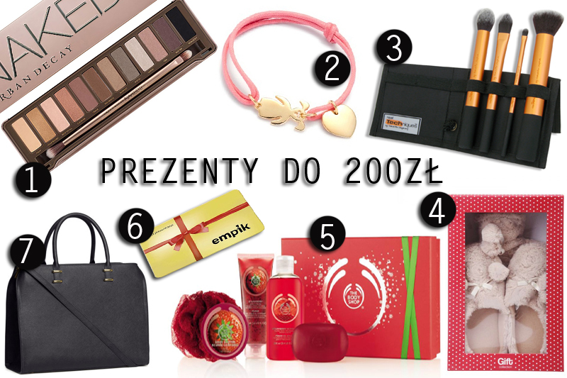 prezenty świąteczne dla niej do 200zł
