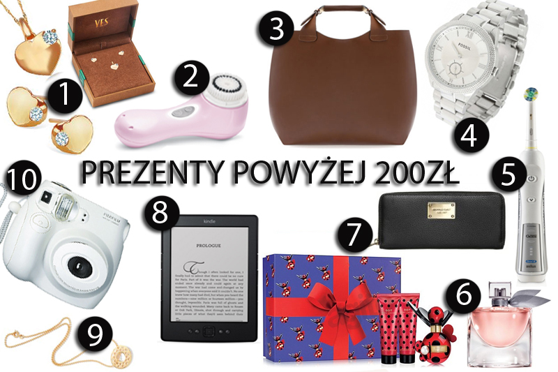 prezenty świąteczne dla niej powyżej 200zł