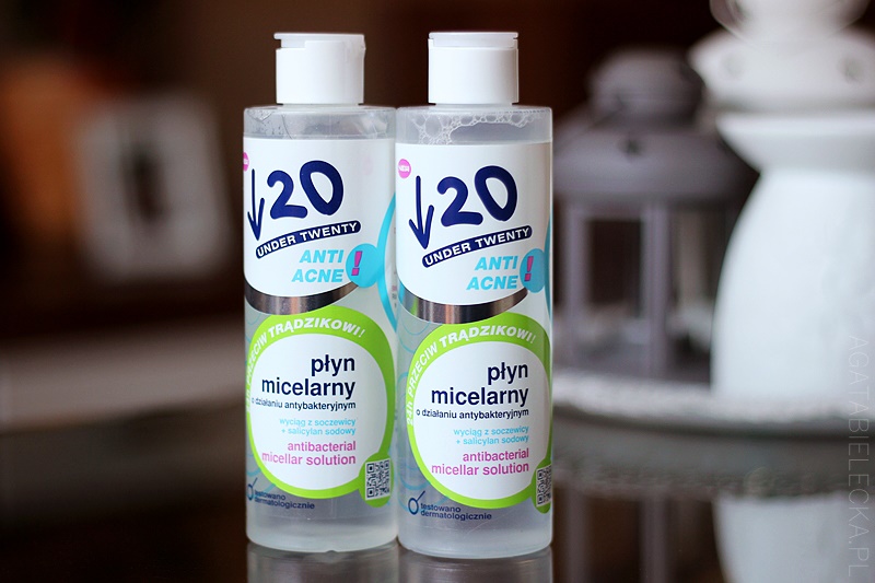 kolejna nowość na drogeryjnych półkach | Under Twenty, płyn micelarny o działaniu antybakteryjnym Anti Acne!