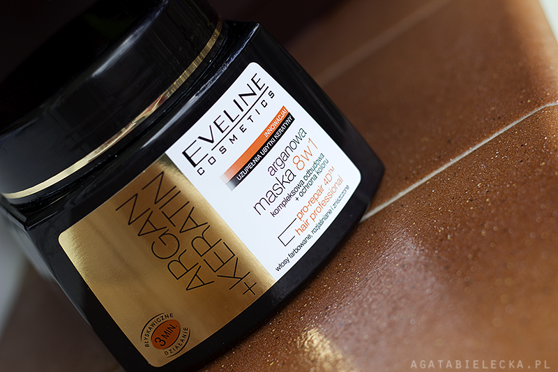 nie dla wszystkich | Eveline, Argan + Keratin, Arganowa maska do włosów 8w1