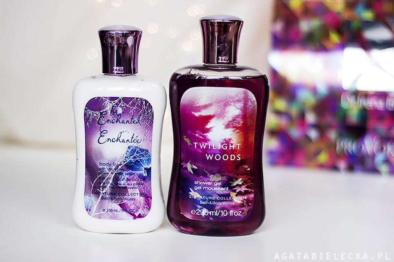 Bath & Body Works – balsam do ciała Be Enchanted i żel pod prysznic Twilight Woods