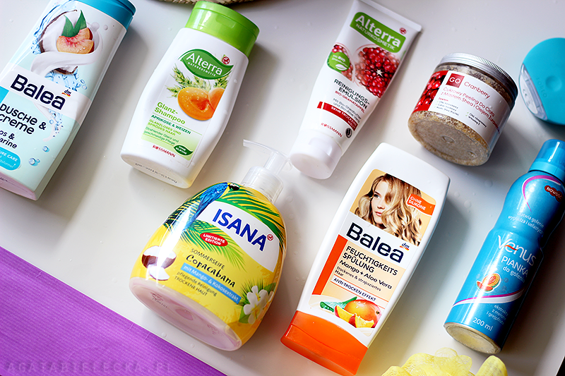 letni, owocowy prysznic |  GoCranberry, Isana, Balea, Alterra, PharmaCF