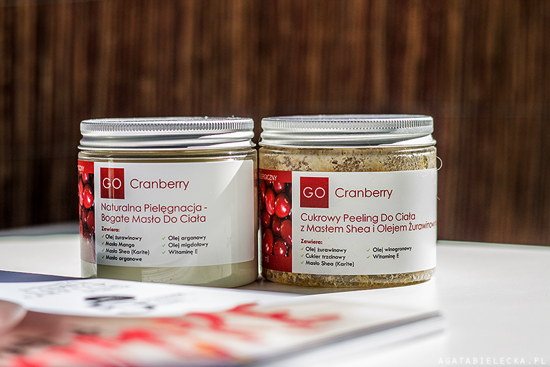 GoCranberry – cukrowy peeling do ciała i bogate masło do ciała + info o konkursie
