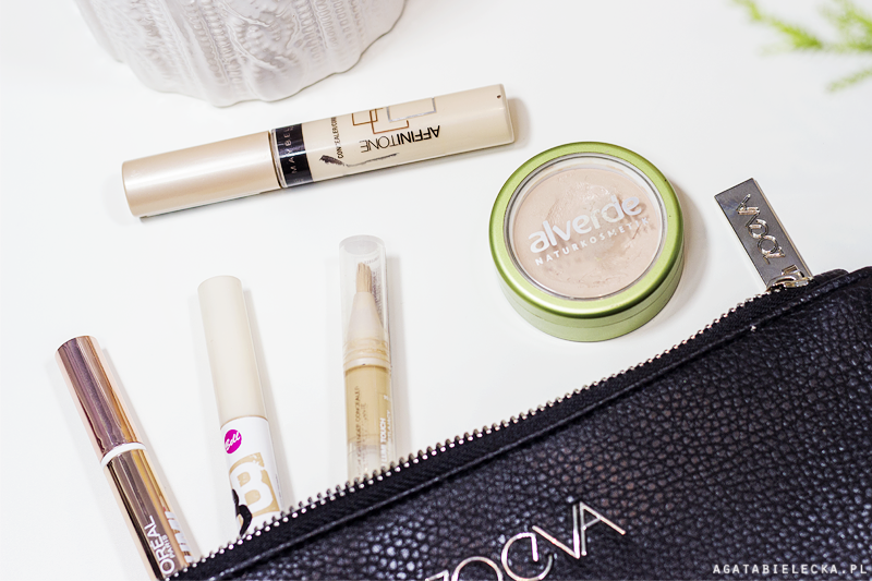 Piątka na piątkę #1 – jasne korektory pod oczy: L’Oreal, Bell, Maybelline, Alverde