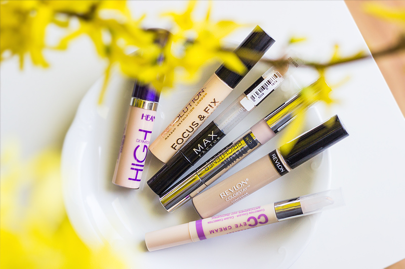 Przegląd jasnych korektorów pod oczy – obecnie stosowane | Makeup Revolution, Hean, Revlon, Max Factor, Bourjois, Wibo