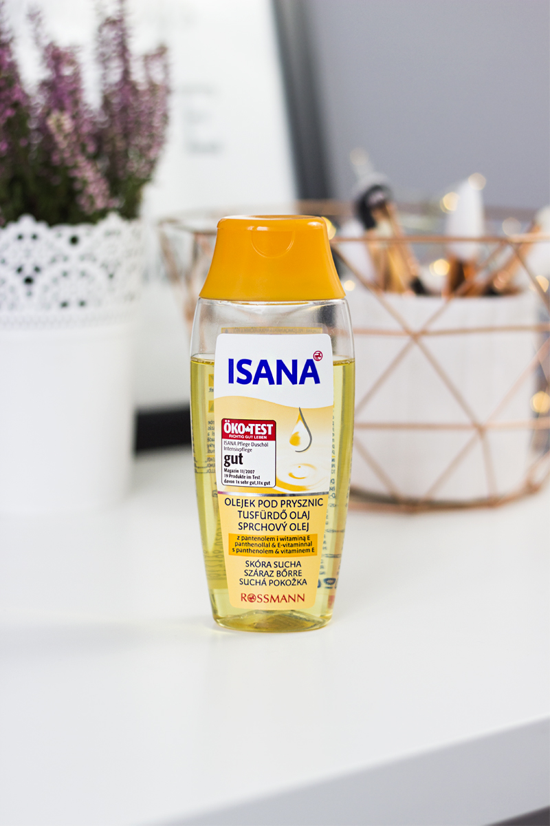 olejek pod prysznic Isana – hit do mycia pędzli!